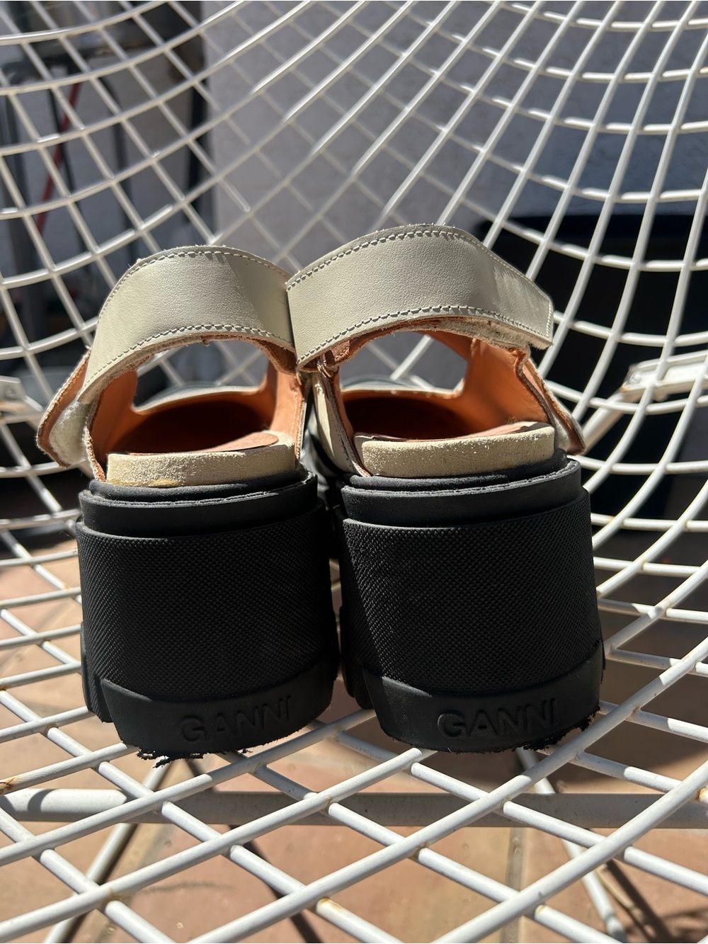 Ganni lug sole chunky Mary Jane Platform Slingback VGUC 🖤 - Picture 4 of 7